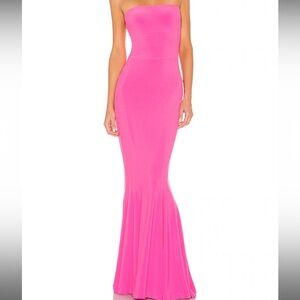Pink Strapless Fishtail Norma Kamala Gown - XS